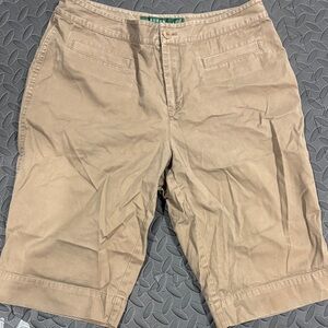 Lauren Ralph Lauren Flat-Front Chino Shorts